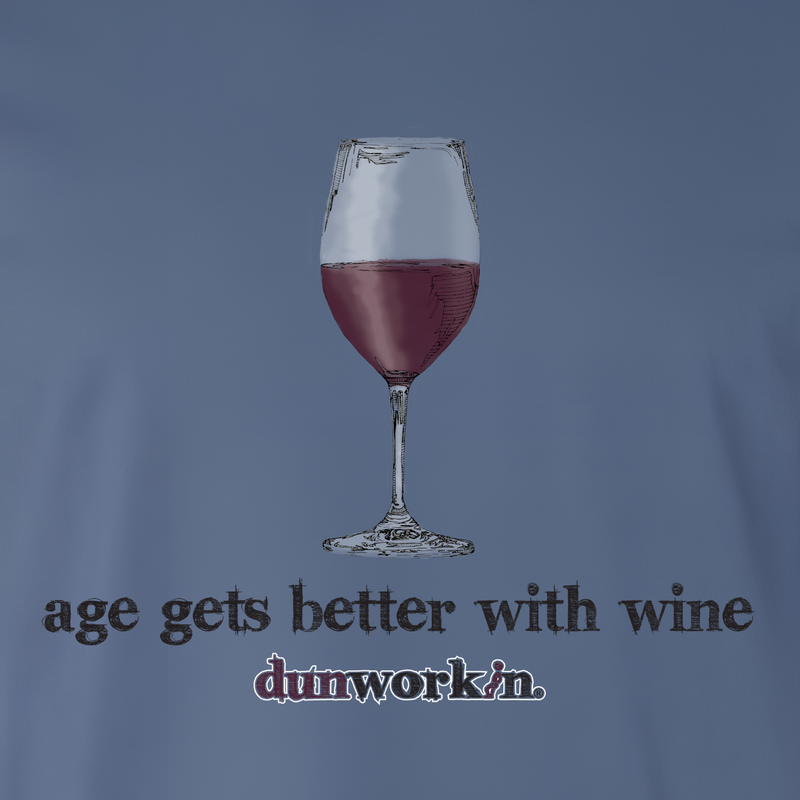 Age Gets better With Wine " Red Wine" Men's Short Sleeve Tee