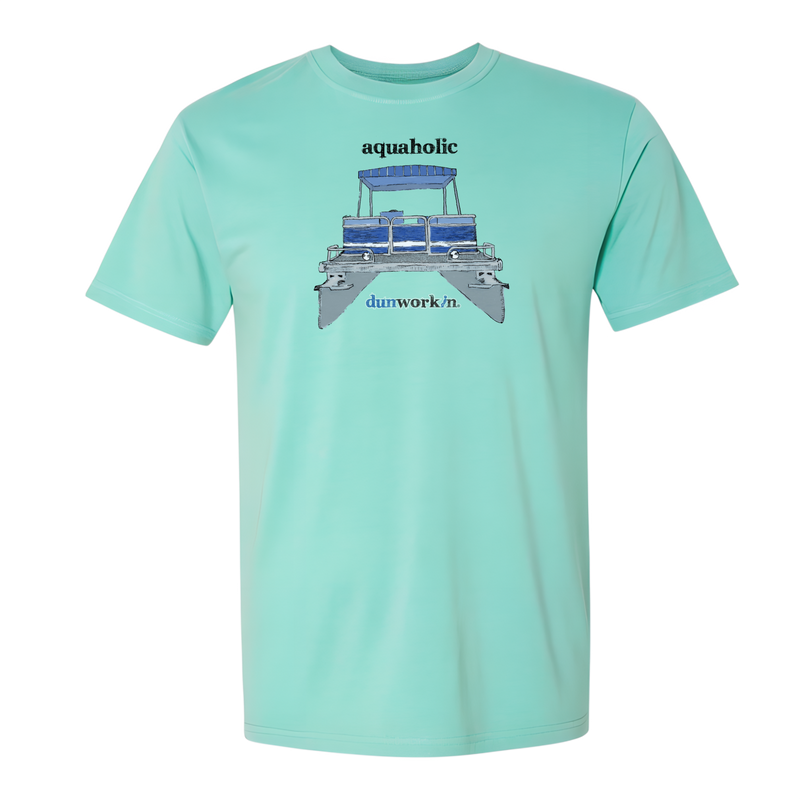 Aquaholic Pontoon Boat Men's Short Sleeve Tee