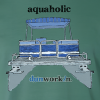 Aquaholic Pontoon Boat Men's Short Sleeve Tee