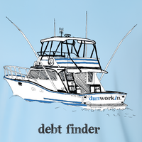 Debt Finder Mens Fishing Boat Long Sleeve Islander SPF 50+ Performance Tee